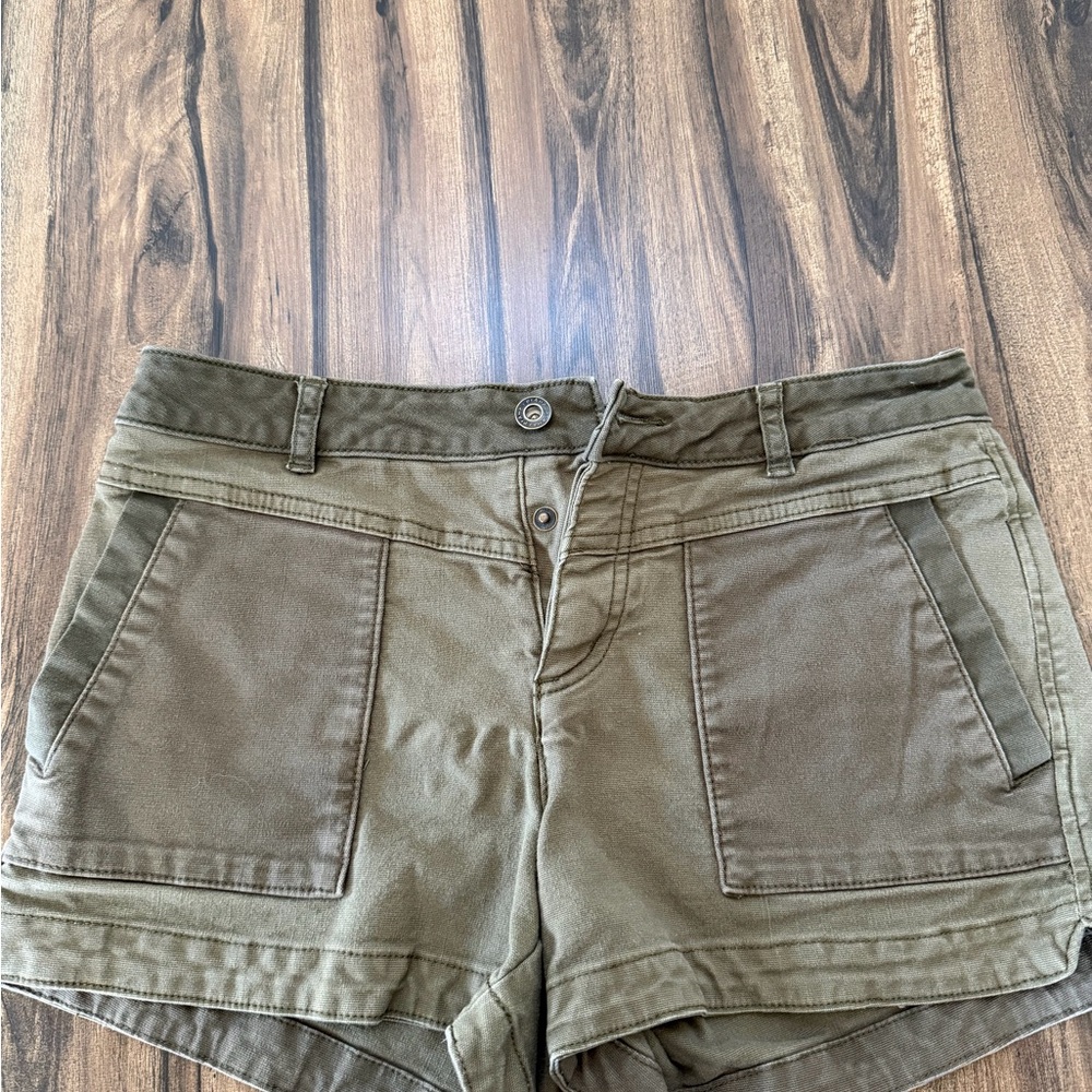 Prana Olive Utility Bermuda Shorts
